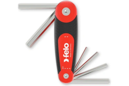 Набор раскладной шестигранных ключей 6шт HEX 2,5-8,0 | код 34500721 | Felo