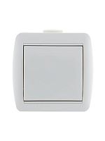 Выключатель 1-кл. ОП Ната 10А IP20 бел. LEZARD 710-0200-100
