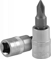 138401 Насадка торцевая 3/8DR с вставкой-битой крестовой, РН1 | код 138401 | Ombra