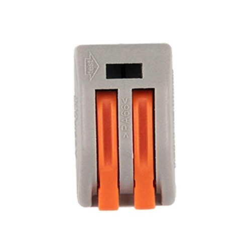 Клеммы монтажные многоразовые PTC-2P 222-412 450V 32A 0,08-2,5(4.0)mm2 , 2 отверстия, серые 50 шт. | код 5050792 | JazzWay фото 3