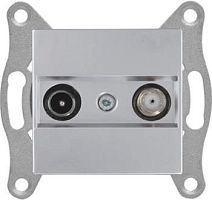 Rita - Розетка TV-SAT, оконечная, нерж. сталь | код 2200-157-0282 | Mutlusan