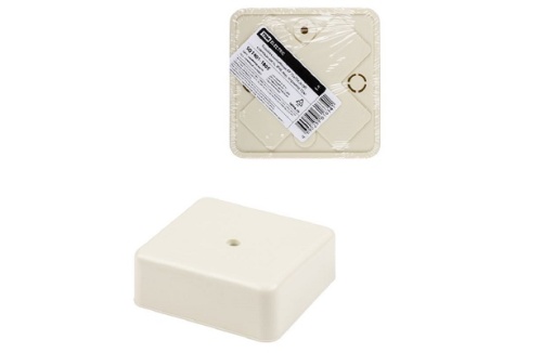 Коробка распаячная КР 75х75х20 ОП, сл. кость, IP40, инд. штрихкод TDM | код SQ1401-1803 | TDM Коробка распаячная КР 75х75х20 ОП, сл. кость, IP40, инд. штрихкод TDM | код SQ1401-1803 | TDM