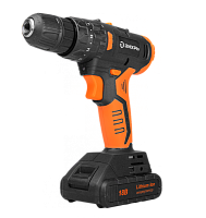 Дрель-шуруповерт аккумуляторная ДА-18Л-2КУ/Б (2,0 А/ч) (бесщеточный двигатель) Вихрь, , Шт | код 72/14/23 | ВИХРЬ
