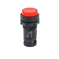 Кнопка красная выступающая с подсветкой, 1NС, 24V AC/DC, IP54, пластик MTB7-EW34621 | код 132723 | MEYERTEC