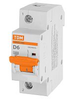 Авт. выкл. ВА47-100 1Р 6А 10кА х-ка D TDM | код SQ0207-0140 | TDM