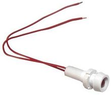 Светодиодная лампа СКЛ-15.3А-К-2-127, красная, выводы жесткие под пайку, 127В 50Гц/пост., диаметр посадочного отверстия 8мм, УХЛ2.1 | код A8021-34122093 | Каскад-Электро