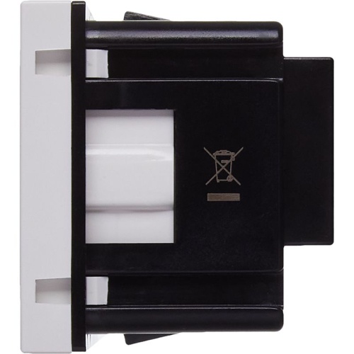 Розетка с заземлением - винтовые зажимы - без шторок 16А 250В - 90°- 2 модуля - белый | код 4521046 | Legrand фото 4