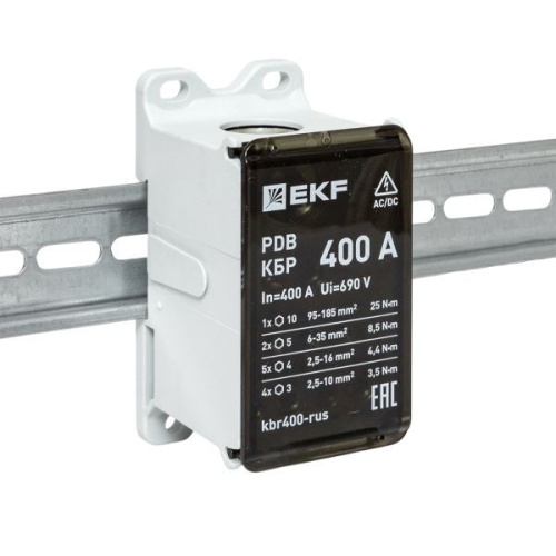 Блок распределительный клеммный КБР 400A EKF kbr400-rus фото 9