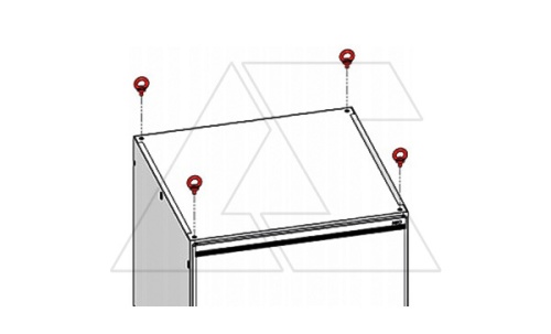 Комплект рым-болтов M12 для щитов NEO, 4 шт. | код 612-000 | Tekpan
