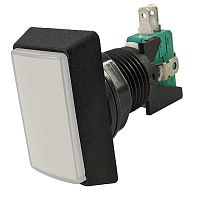 Кнопка GMSI прямоугольная RUICHI 3B-R с LED подсветкой 12 В, 5 А, 30 мОм, 250 В, no-nc+nc-no, белая | код 79595 | Ruichi