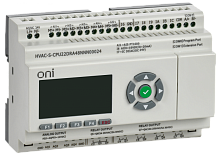 ПЛК HVAC S ЦПУ 6DI 6DO 1AI 5PT 4AO LED дисплей RS485 24В DC Расширяемая версия ONI | код HVAC-S-CPU22DRA48NNN00024 | ONI
