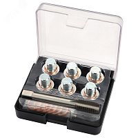 Набор для ремонта масляных пробок М14х1.25 кейс 19 предметов | код 103-47014C | Мастак