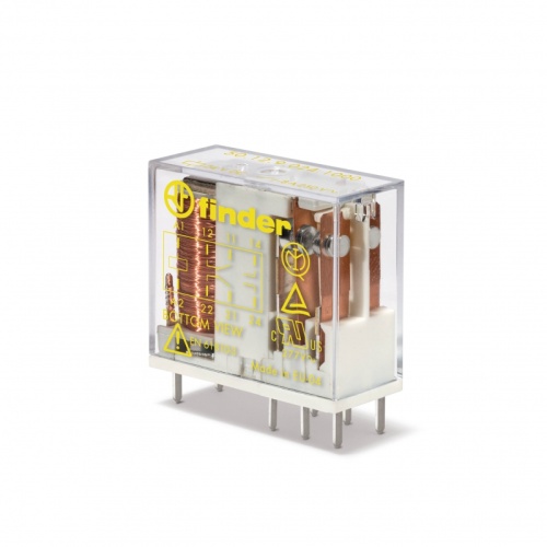 Электромеханическое реле безопасности (реле с принудительным управлением контактами), монтаж на печатную плату или в розетку, выводы с шагом 5мм, 2CO 8A, контакты AgNi, катушка 60В DC, степень защиты RTII, упаковка 1шт. | код 501290601000PAS (0) Бре