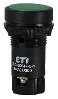 Кнопка утопленная с Н.З контактом TN12B2 (зеленый) | код 004770059 | ETI