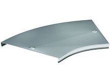 Крышка на угол CPO 45 горизонтальный 45° осн.300, цинк-ламельная в комплекте с метизами и пластинами PTCE | код 38025KZL | DKC
