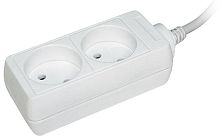 Удлинитель 2х1.5м без заземл. 10А IP20 У2 2P 2х0.75 | код WYP10-06-02-01-N | IEK