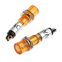 Лампочка неоновая в корпусе RUICHI N-283-Y, 250 В, жёлтая | код 100101 | Ruichi