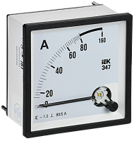 Амперметр Э47 80/5А кл. точн. 1,5 96х96мм IEK | код IPA20-6-0080-E | IEK