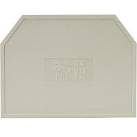 Разделительная пластина, для клемм WK 4 TK..., цвет: серый | код 07.311.8155.0 | Wieland