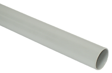 Труба гладкая жесткая ПВХ d=16 серая 2м (50м/компл) IEK | код CTR10-016-K41-2-050 | IEK