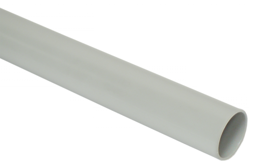 Труба гладкая жесткая ПВХ d=16 серая 2м (50м/компл) IEK | код CTR10-016-K41-2-050 | IEK