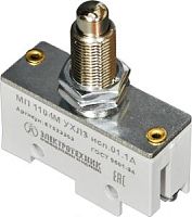 Микропереключатель МП-1104М УХЛ3 исп.01.1А (ЭТ) (толкатель сферический, фронтальный гайками, винт, 1з+1р), 10А, IP00 | код A8020-T200058589 | РЕЛЕ И АВТОМАТИКА