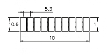 305801/20 Маркировка клемм TU/TP/TC сеч. 2,5мм2, шир. 5.2мм, нумерац. «20», шт | код 305801/20 | SUPU