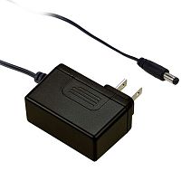 Источник питания AC-DC адаптер, 60Вт, вход 90…264В AC/127…370В DC, выход 12В/5A, изоляция 4242В DC, размеры 75.5*32*47.5мм, -20…+70С, тип штекера P1J, двухштырьковая вилка США | код SGAS60U12-P1J | MeanWell