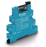 Интерфейсный модуль (сборка 34.81.7.060.9024 + 93.61.8.230), твердотельное реле, серия MasterBASIC, выход 6A (24В DC), питание 230-240В AC, категория защиты IP20, винтовые клеммы | код 391082309024 | FINDER