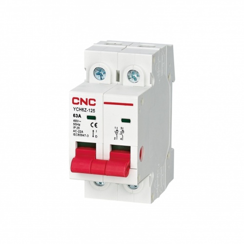 Модульный выключатель нагрузки YCH6Z-125 80А 2P | код A050010 | CNC