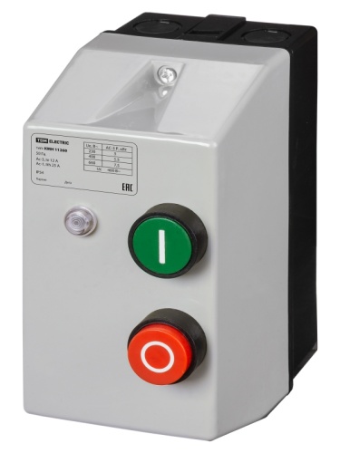 КМН11260 12А в оболочке с индикатором Ue=380В/АС3 IP54 TDM | код SQ0709-0024 | TDM