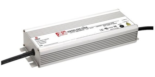 Источник питания AC-DC, 320Вт, стабилизатор тока, IP67, вход 180…528В AC, 47…63Гц/254…747В DC, ККМ, выход 1050мА/152.4...304.8В, изоляция 3750В AC, в кожухе 262х90х43.8 мм, -40…+70С, потенциометр, димминг 3 в 1 | код HVGC-320-1050AB | MeanW