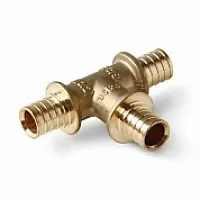 Тройник аксиальный латунный 25x25x25 | код AX20025 | PRO AQUA