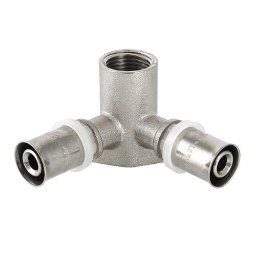 Водорозетка пресс проходная 16х1/2" | код. VTm.234.N.160416 | VALTEC