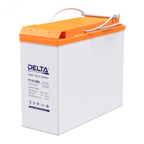Аккумулятор FT M 12В 50Ач | код FT 12-50 M | DELTA