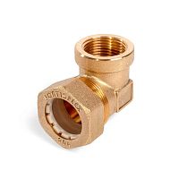 Муфта соединительная FFC(90) 20 угловые для гофрированного рукава из нержавеющей стали (Fortisflex) | код 86644 | Fortisflex