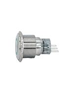 Выключатель кнопочный GQ22-L-11E/G/S 1НО+1НЗ цилиндр d22мм IP65 метал. зел. Электротехник ET020090