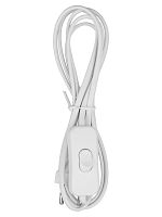 Шнур для БРА с выключателем ШВВП 2х0,5 мм2 1,8 м белый TDM | код SQ1305-1002 | TDM