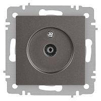 Розетка телевизионная одиночная TV СП Accent 6-301-09 IP20 титан Intro Б0063618