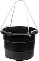 Ведро строительное пластиковое для переноски раствора, усиленные стенки, канатные ручки 40 л | код 4100 | FIT