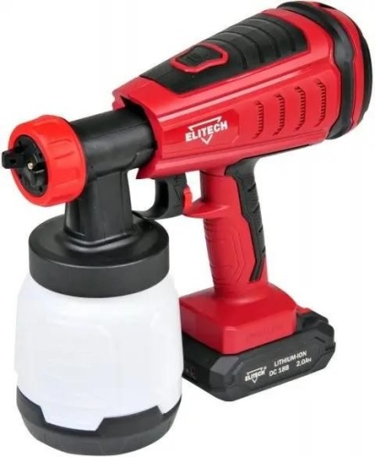 Краскопульт Elitech КА 18БЛП 300Вт бак:800мл 1000гр/мин | код 1891223 | Elitech