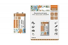 Элемент питания 6LR61 Крона 9V BP-1 Народный | код SQ1702-0016 | TDM НАРОДНЫЙ