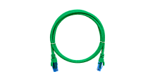 Коммутационный шнур NIKOMAX U/UTP 4 пары, Кат.6 (Класс E), 250МГц, 2хRJ45/8P8C, T568B, заливной, с защитой защелки, многожильный, BC (чистая медь), 24AWG (7х0,205мм), LSZH нг(А)-HFLTx, зеленый, 0,5м | код NMC-PC4UE55B-005-C-GN | NIKOMAX Сер