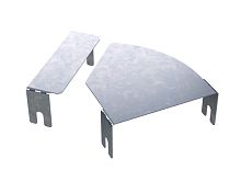 Крышка д/угла гор.изм.CPO 0-45° осн.300, горячеоцинкованный | код 38013HDZ | DKC