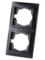 Рамка 2-х постовая вертикальная графит Лама TDM | код SQ1815-0633 | TDM