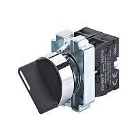 Переключатель NP2-BD23, 2 положения фиксацией, 2НО, IP40 (R) | код 575418 | CHINT
