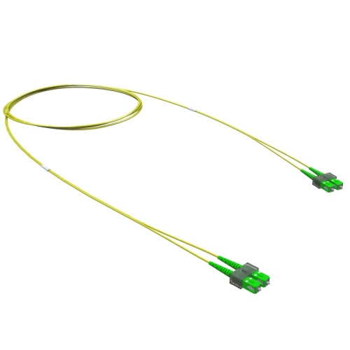 Оптический коммутационный шнур Duplex SC/APC-SC/APC, 9/125 (OS2), 1 м | код RNPC9DCACA1 | DKC
