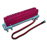 Плинт заземления LSA Profil, 10 пар, маркировка от 0 до 9 | код TWT-LSA10PG-DIS-09 | TWT