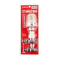 Комплект терморег-го оборуд-я д/рад., прямой 1/2" (термост-ая головка, термостат-й клапан, запорный | код. VT.046.N.04 | VALTEC