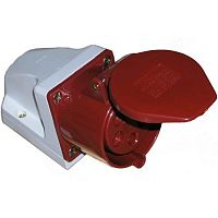 Розетка силовая стационарная 125 RUICHI 3Р+Е+N, 380 В, 32 А, IP44 | код 64234 | Ruichi